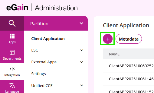 Create Client Application