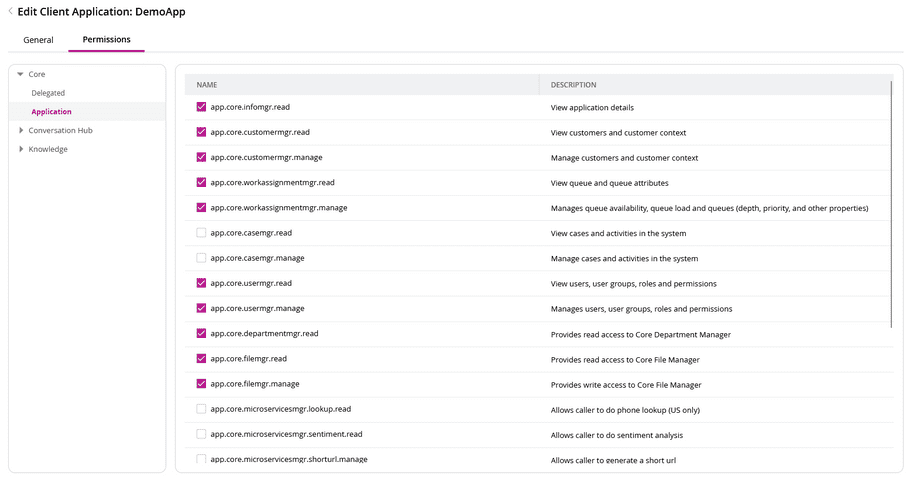 Client App Permissions